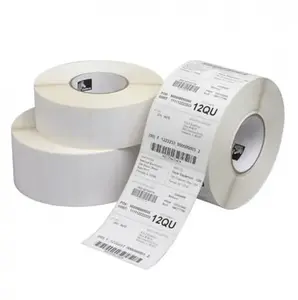Zebra SAMPLE17401R White Self-Adhesive Polypropylene Roll Printer Labels 76 x 25 mm 100 pcs
