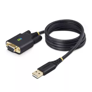 USB to Null Modem Serial Adapter Cable StarTech.com 3ft FTDI ESD Protection