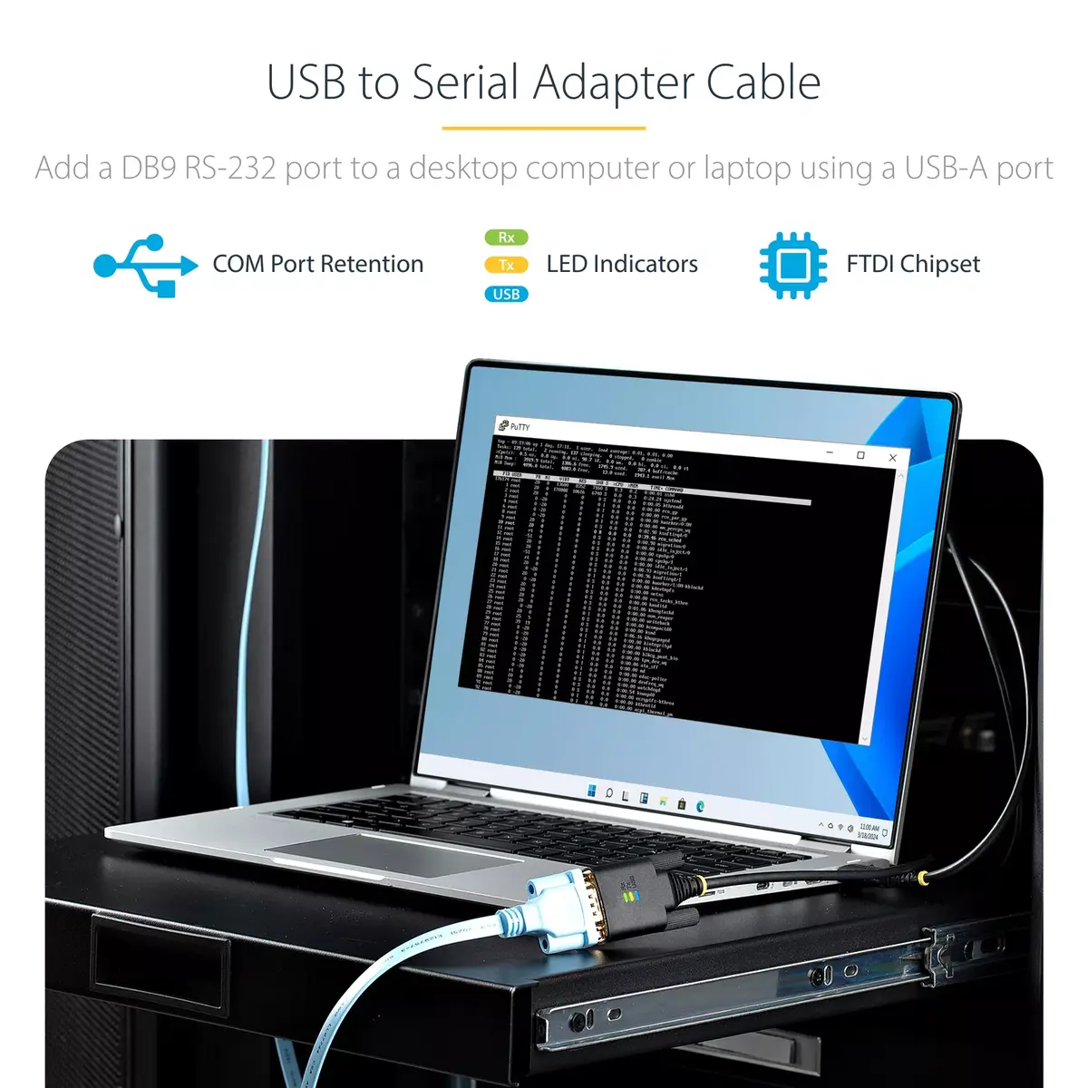 USB uz seriālo adapteri StarTech.com 1P10FFC-USB-SERIAL Photo 10