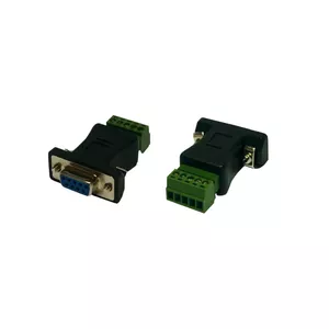 Kabeļa dzimuma mainītājs Exsys EX-47999 RS-422/485 5-pin melns