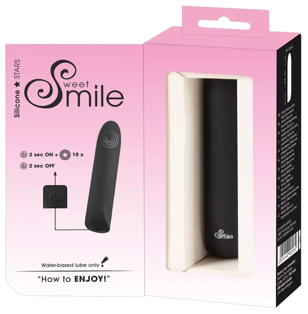 Мини-вибратор Sweet Smile Silicone — 12 см Photo 11