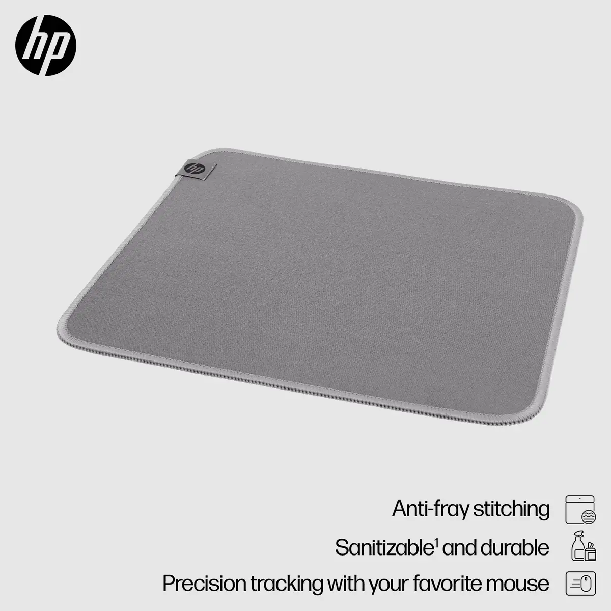 HP 100 Sanitizable Mouse Pad Grey Photo 6