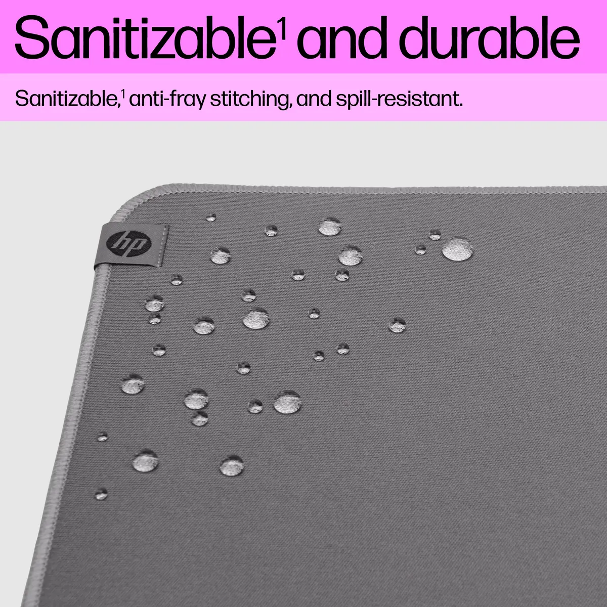 HP 100 Sanitizable Mouse Pad Grey Photo 7