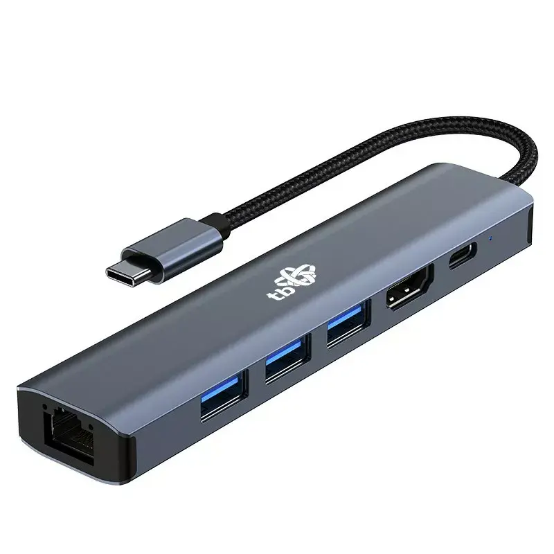 TB USB C адаптер HUB 6 в 1 AKTBXVA6W1U3HRJ Photo 3