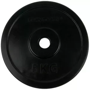 Блин для штанги Tunturi Rubber Plate 5.0 кг, одиночный — чугунное ядро с резиновым покрытием