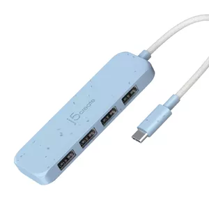 USB-хаб j5create JCH341EC-N Eco-Friendly USB-C на 4 порта USB-A Gen 2