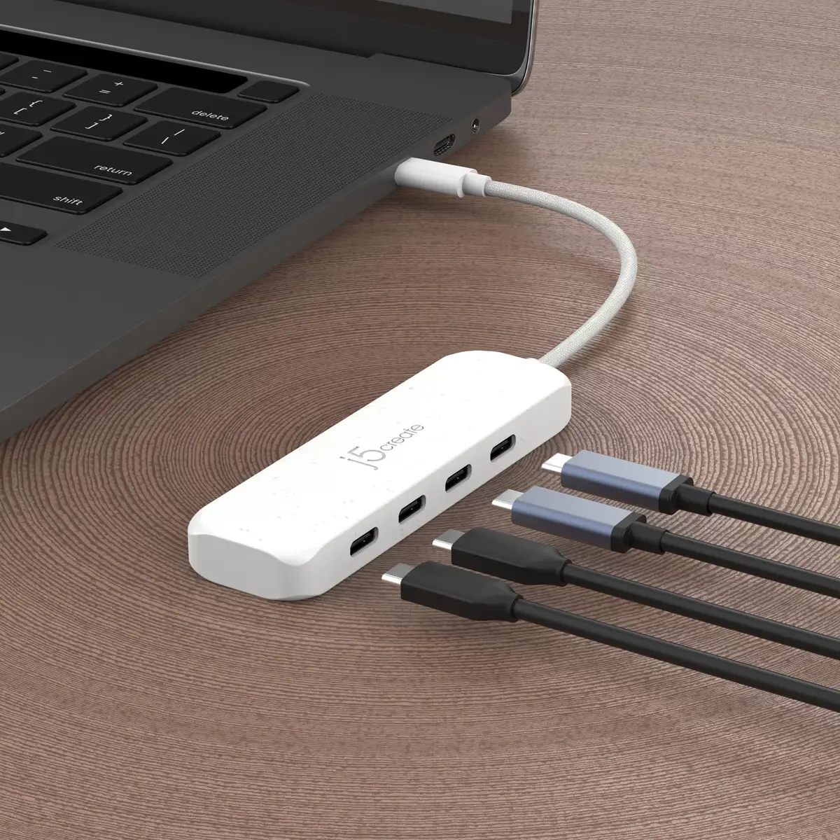 j5create USB-C — 4‑портовый Type-C Gen 2 хаб Photo 5