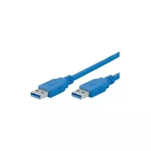 Tecline 1m USB A USB kabelis USB 3.2 Gen 1 (3.1 Gen 1) Zils