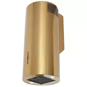 Wall-mounted hood MAAN Elba2 W 731 gold glossy, steel housing, 310 mm diameter, ducted/recirculating, electronic control with display