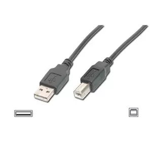 USB Cable Digitus 3m USB2.0 A/B Black