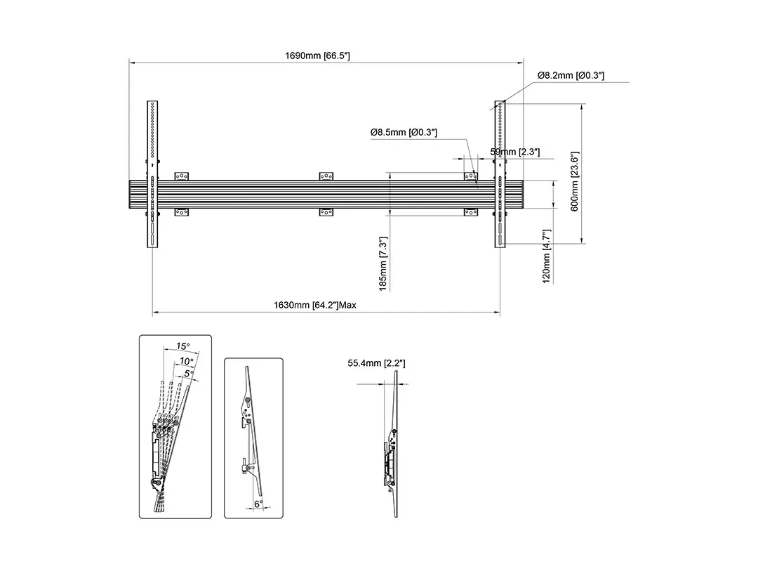 MULTIBRACKETS Wallmount Pro LG110UM5J wall mount Photo 6