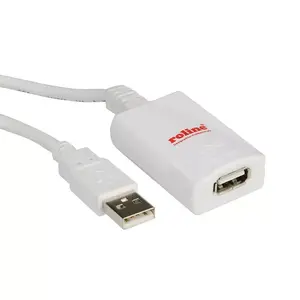 USB Extension Cable ROLINE 5m 1 Port White