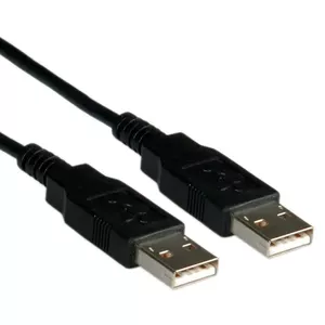 ROLINE 0.8m USB 2.0 USB kabelis 0,8 m USB A Melns