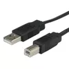 USB kabelis ROLINE 1.8m plakanā USB 2.0 A uz B Photo 2