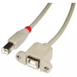 USB Cable Lindy 31801 USB 2.0 1m USB B Grey