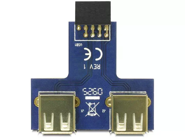DeLOCK 9-pin 2.54 mm 2 x USB 2.0 Photo 3