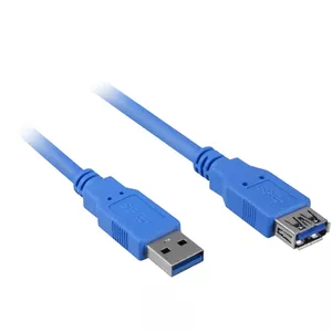 Sharkoon USB 3.0 M>F USB kabelis 1 m Zils