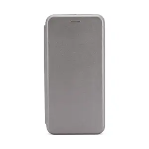 Phone book case iLike for Samsung Galaxy A35 — Silver, folio protective cover