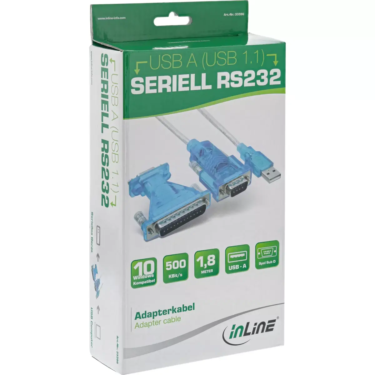 USB to Serial Adapter InLine 33396 Photo 2