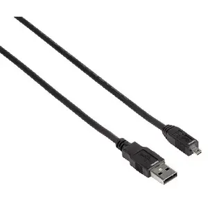 USB kabelis Hama 74204 1.8m USB 2.0 A Male uz Male melns