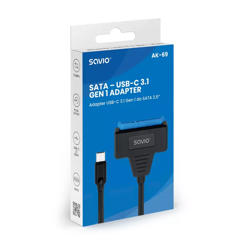 SAVIO SATA to USB-C cable AK-69 Photo 4