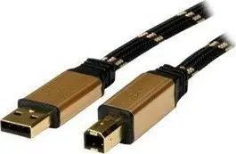 USB kabelis ROLINE GOLD A - B M/M 1.8 m