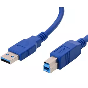 USB Cable Helos 014681 USB 3.2 Gen 1 1m USB A USB B Blue