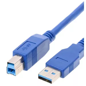 USB Cable Helos 014683 USB 3.2 Gen 1 3m USB A USB B Blue