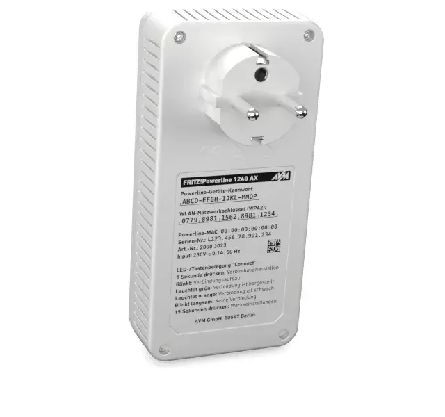AVM FRITZ!Powerline 1240 AX WLAN Set Powerline Adapter Kit Photo 6