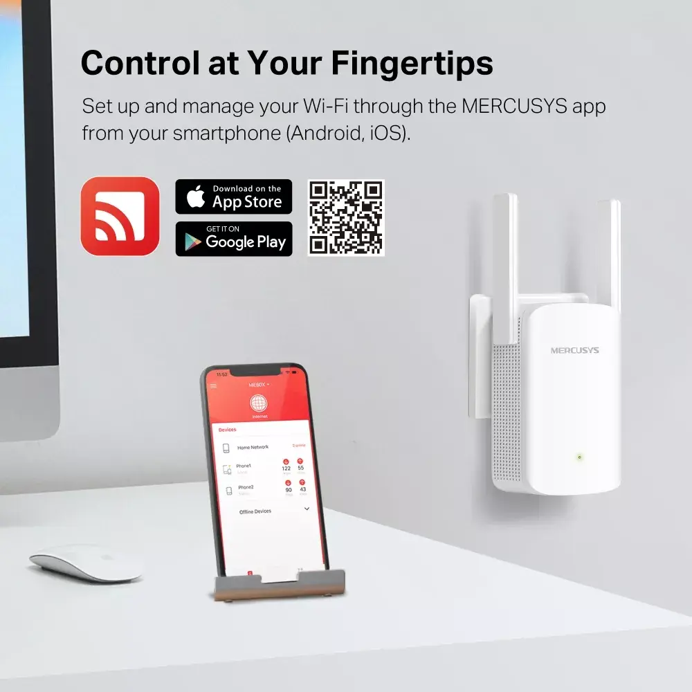 Network repeater Mercusys AX1500 Wi-Fi 6 Range Extender Photo 7