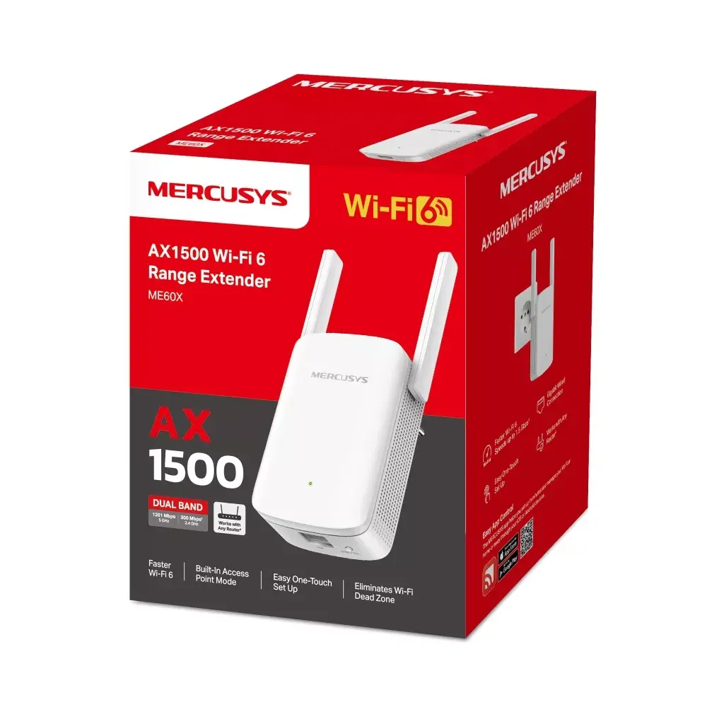 Network repeater Mercusys AX1500 Wi-Fi 6 Range Extender Photo 8