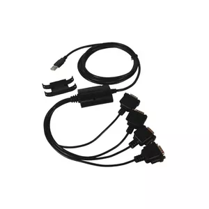 Переходник EXSYS EX-1324 USB 2.0 4 x RS-232 Черный