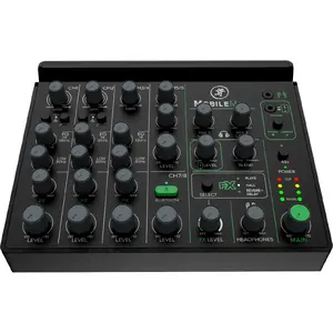 Audio mixer Mackie MobileMix personal mixer model 2053830-01, 8-channel, USB-C, Bluetooth 5.1, 48V phantom