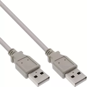 USB 2.0 kabelis Type A male / male bēšs 0.5m InLine 34305H