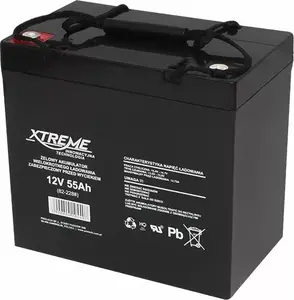 Car Battery XTREME 12V 55Ah — Maintenance-Free Starting Battery, Model 82-228#
