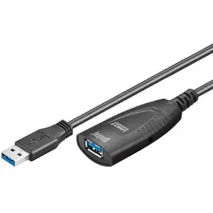 USB Cable Goobay 5m USB 3.0 USB 3.2 Gen 1 USB A Black