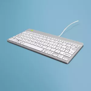 Эргономичная клавиатура R-Go Tools R-Go Compact Break AZERTY проводная белая