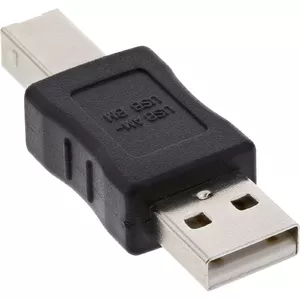 InLine 33443A гендерный адаптер USB 2.0 A male USB 2.0 B Черный