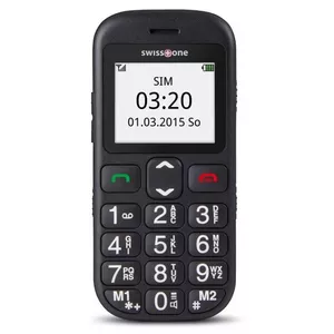Swisstone BBM 320C 4,5 cm (1.77") 71 g Черный Телефон для пожилых людей