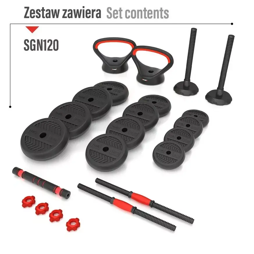 HMS SGN120 6-in-1 weight set — 20 kg Photo 2