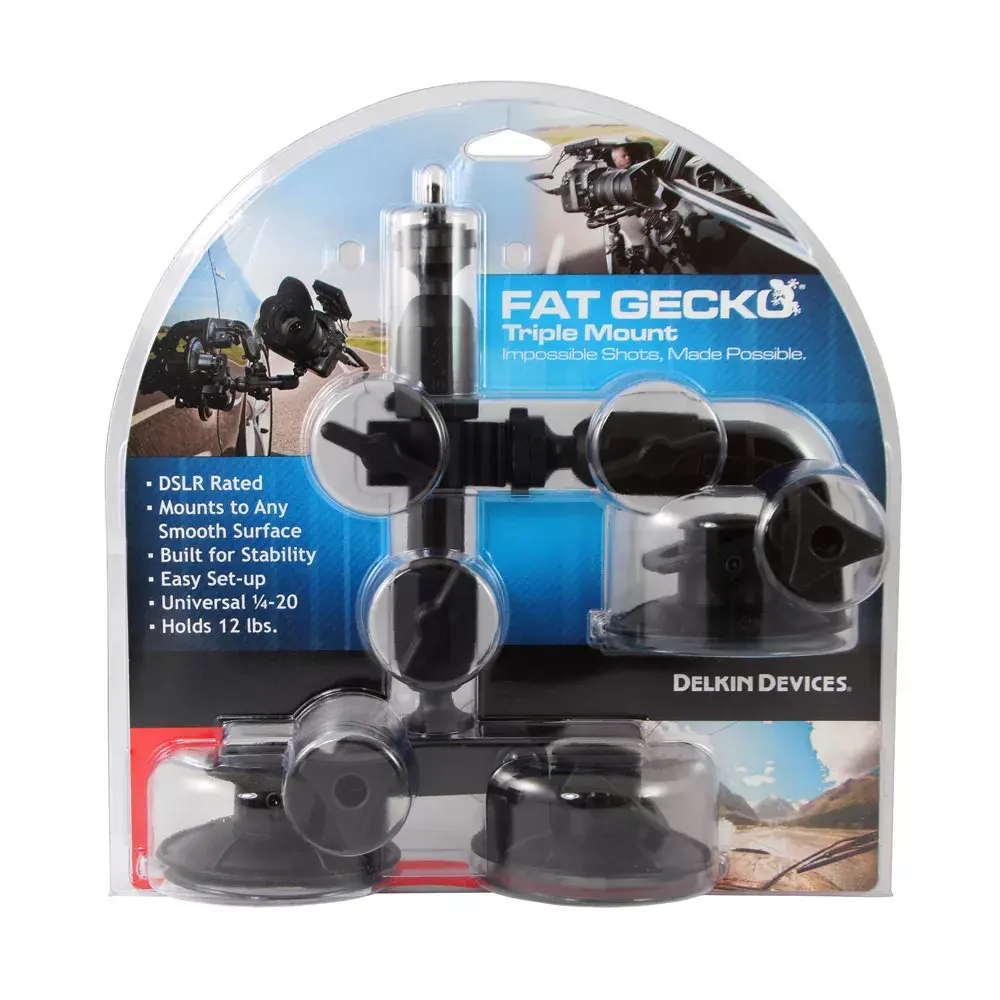 Delkin Fat Gecko Triple Mount 1/4-20" Photo 3