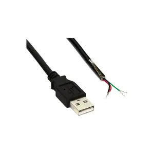 USB 2.0 Cable Type A male open end InLine 34520Z 2m black