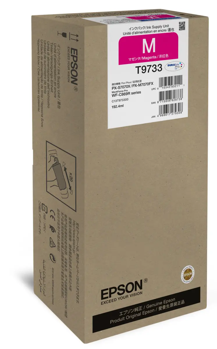 Чернильный контейнер Epson WorkForce Pro WF-C869R XL Пурпурный Photo 2