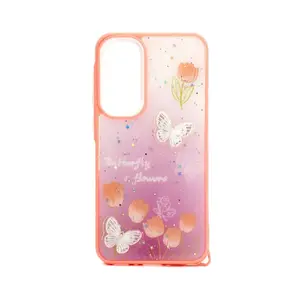 Phone case iLike Cartoon Cover for Samsung Galaxy A55 — Light Pink