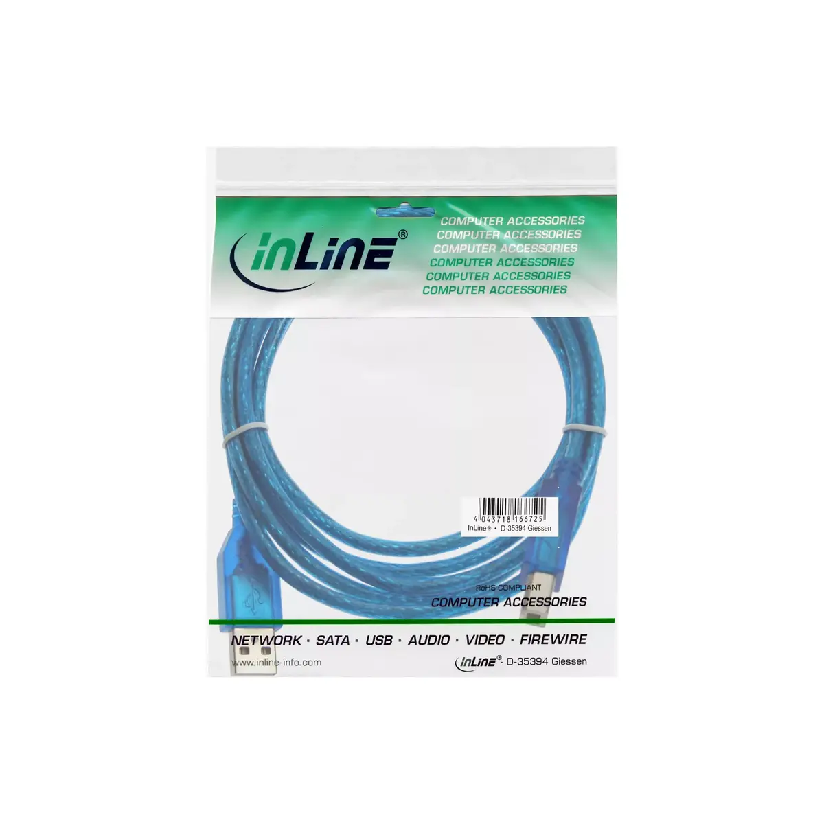 USB 2.0 kabelis InLine 34535B Photo 2