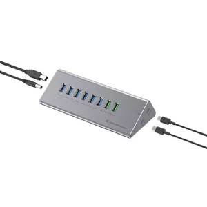 USB Hub Charger Combo Conceptronic HUBBIES18G 10-in-1 60W