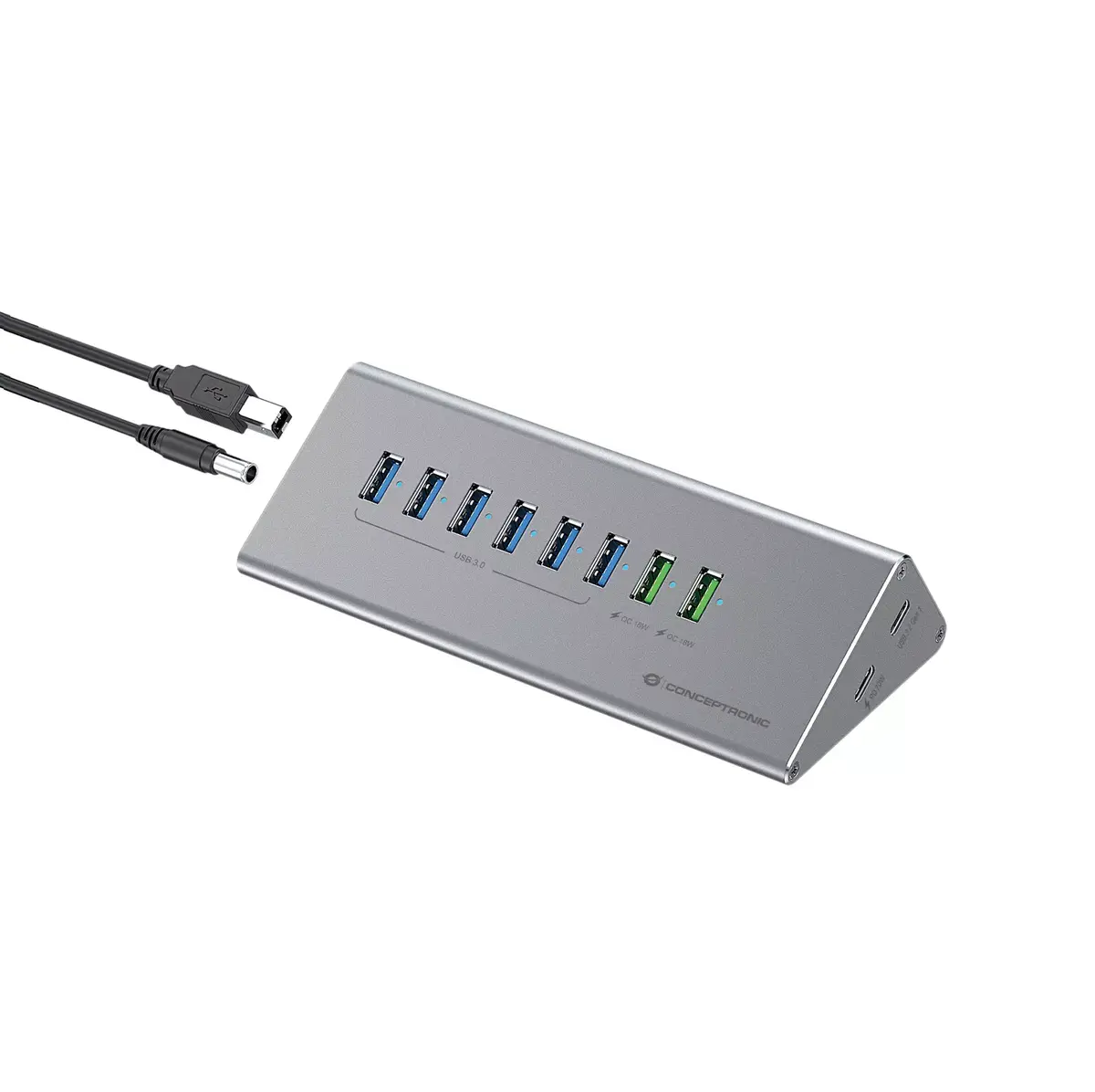 USB centrmezgls lādētājs Conceptronic HUBBIES18G Photo 6