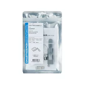 Блокиратор порта USB Type-C Smartkeeper CL04PKGY Серый Пластик Надежная Безопасность