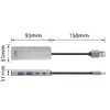 ACT AC6125 USB 3.2 Gen 1 centrmezgls - Pelēks alumīnijs Photo 8