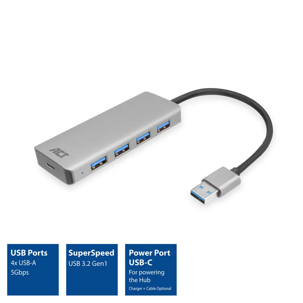 ACT AC6121 4-Port USB-A Hub Photo 3
